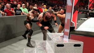 WWE selling strowman injury