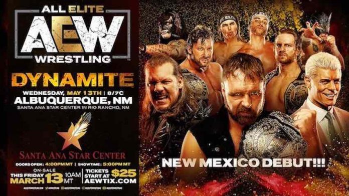 AEW to debut in New Mexico with Dynamite at the Santa Ana Star Center ...