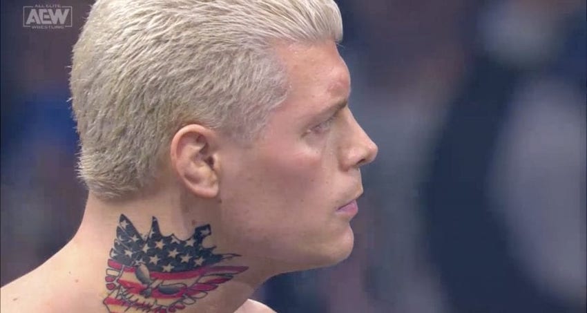 That Tattoo What Was Cody Thinking  eWrestlingNewscom