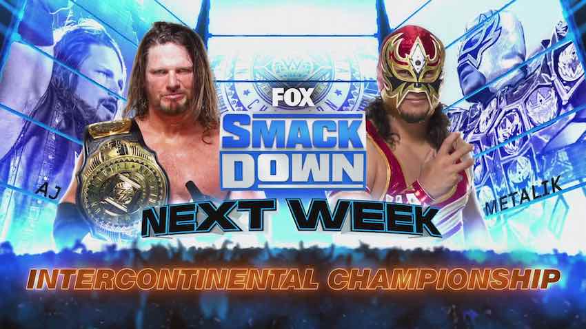 AJ Styles to defend the WWE Intercontinental Title on next week’s SmackDown