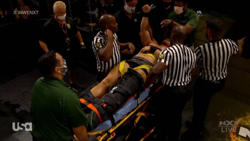 Ridge Holland injured during post-match brawl on WWE NXT