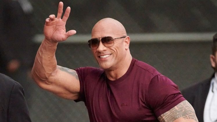 dwayne johnson aew