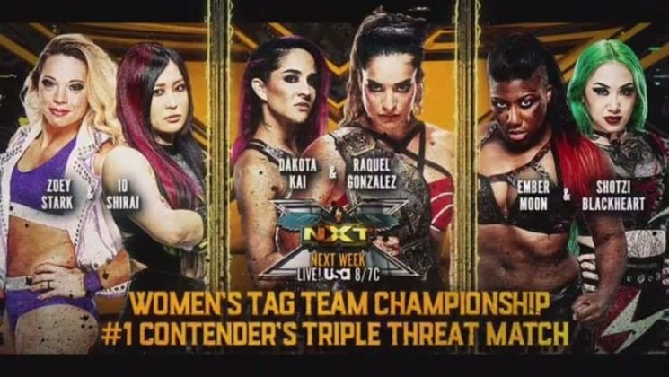 Triple Threat No. 1 Contenders Tag Match set for next week’s NXT - WWE ...