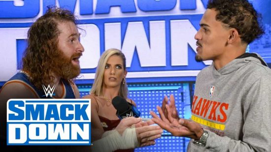 Sami Zayn bring out Atlanta Hawks star Trae Young during last night's WWE Friday Night SmackDown