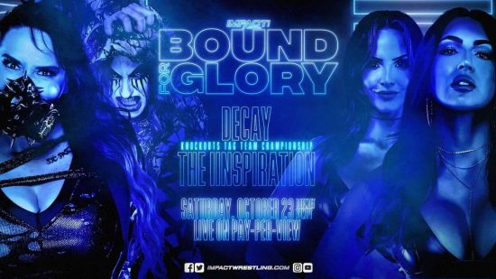 The IInspiration challenging for the Knockouts Titles at Bound For Glory