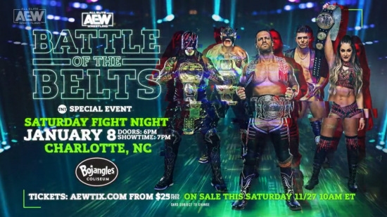 AEW announces special Battle of the Belts