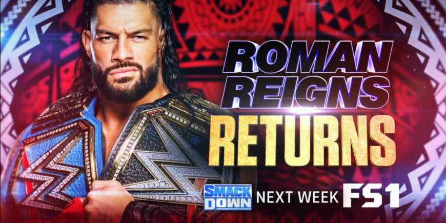 Roman Reigns And More Announced For Next Weeks Wwe Smackdown Airing On