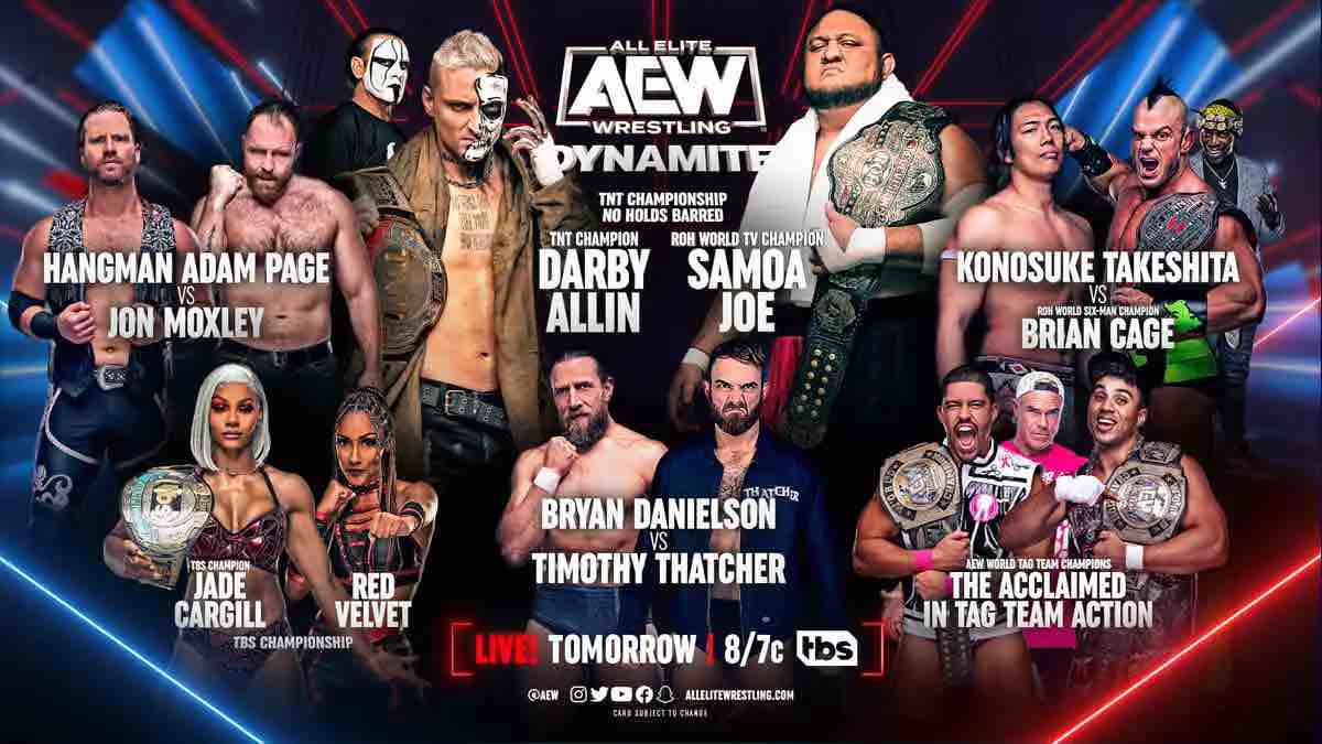 Two Title Matches And More On Tonight's AEW Dynamite - WWE News, WWE ...