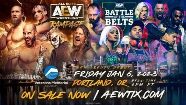 Current card for this Friday's live AEW Rampage and AEW Battle of the ...