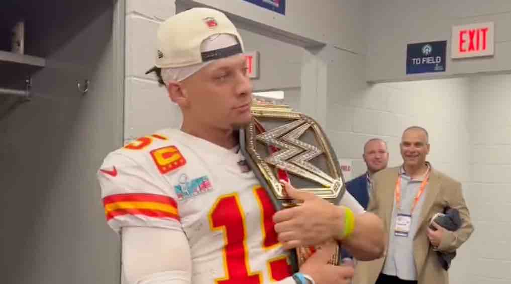 Kansas City Chiefs display custom WWE Title Belt during Super Bowl Victory  Parade - WWE News, WWE Results, AEW News, AEW Results