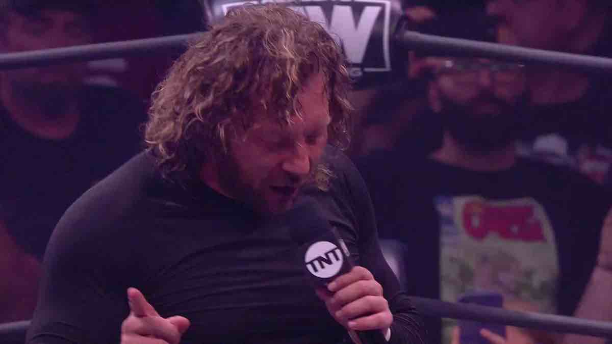 Video Kenny Omega cuts a promo after AEW Dynamite goes off the