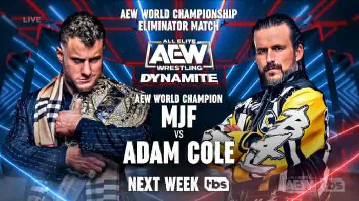 World Title Eliminator And More Set For Next Week's AEW Dynamite - WWE ...