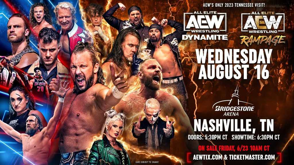 AEW heading to Nashville this August for the only 2023 Tennessee visit WWE News, WWE Results