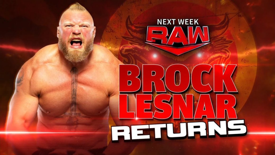 Brock Lesnar To Appear On Next Week's WWE Raw - WWE News, WWE Results ...