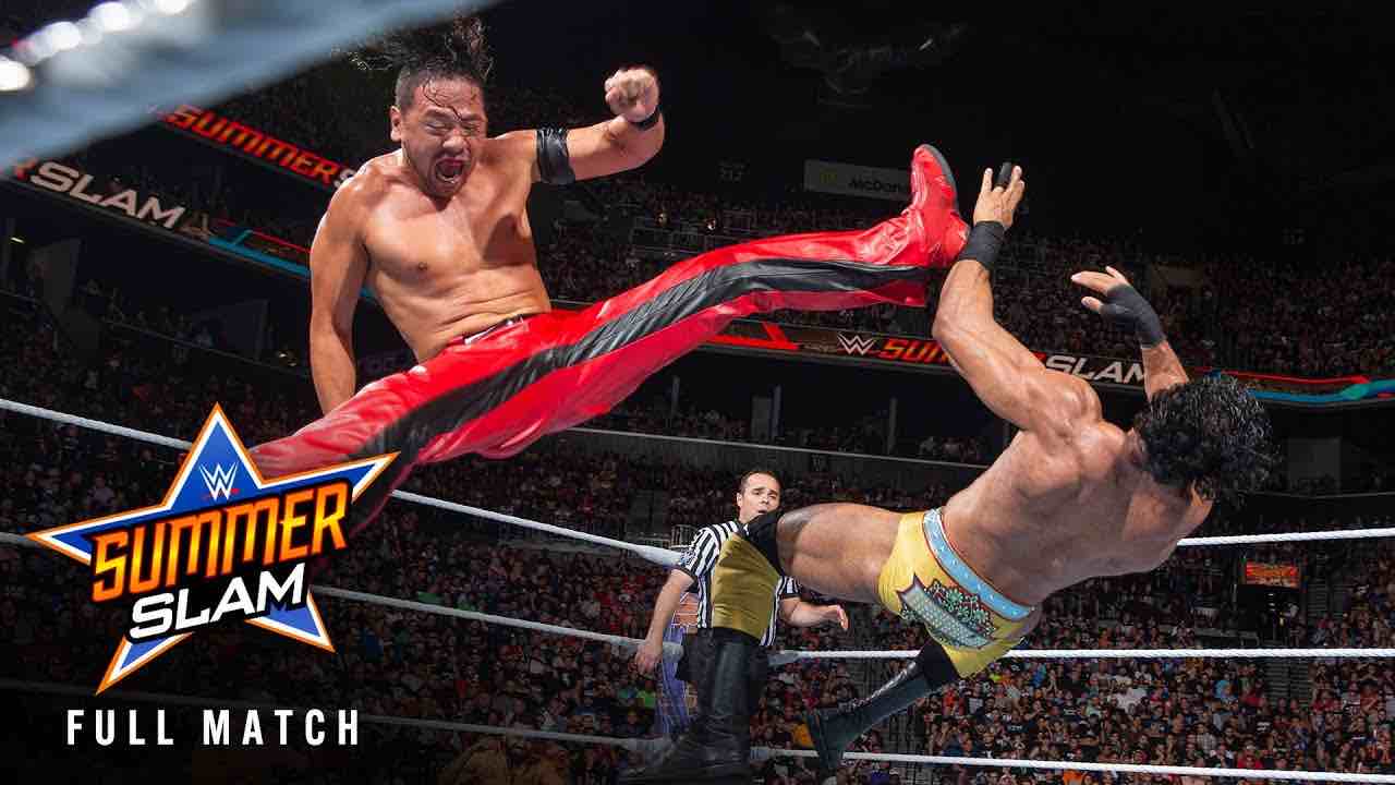 WWE SummerSlam Flashback Title Match Jinder Mahal vs. Shinsuke