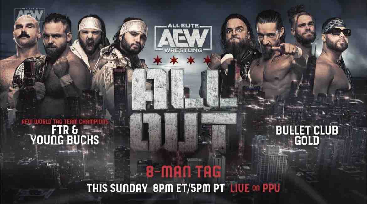 Updated card for Sunday's AEW All Out payperview WWE News, WWE