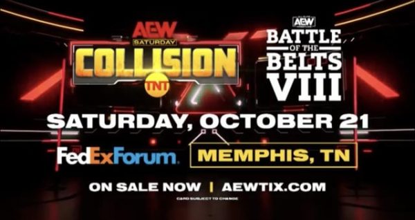 Updated Lineups For AEW Collision And AEW Battle Of The Belts VIII ...