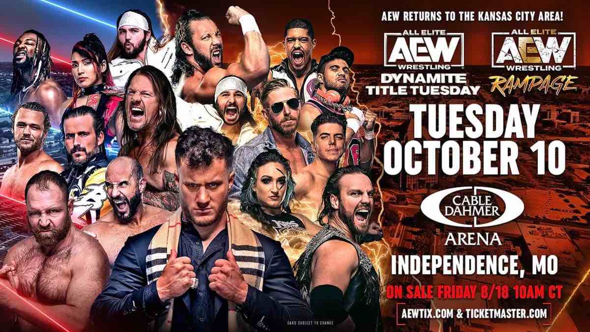 Current lineups for 10/7 AEW Collision with special start time; 10