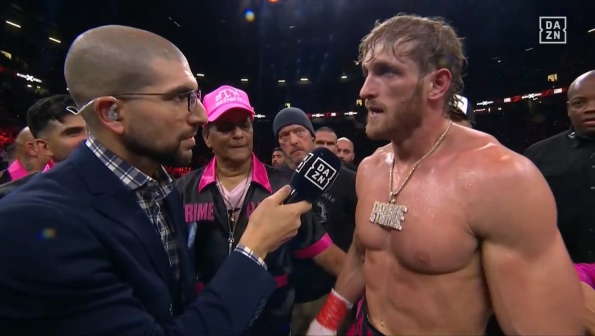 Following Boxing Match Win, Logan Paul Challenges Rey Mysterio For WWE ...